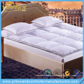 Perfect Snug 233TC 100% cotton fabric Down Feather Filling Mattress Topper